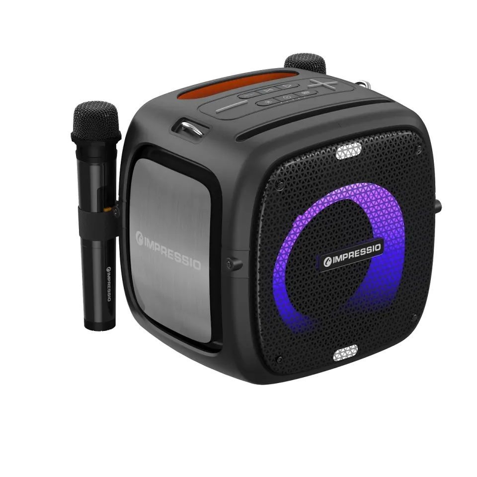 C-TECH repro Impressio Qubis, Party reproduktor, 80W, Bluetooth, SD, USB, AUX, 2