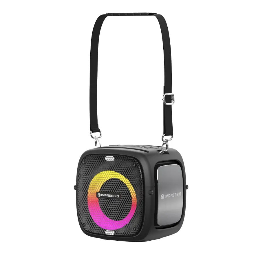 C-TECH repro Impressio Qubis, Party reproduktor, 80W, Bluetooth, SD, USB, AUX, 2