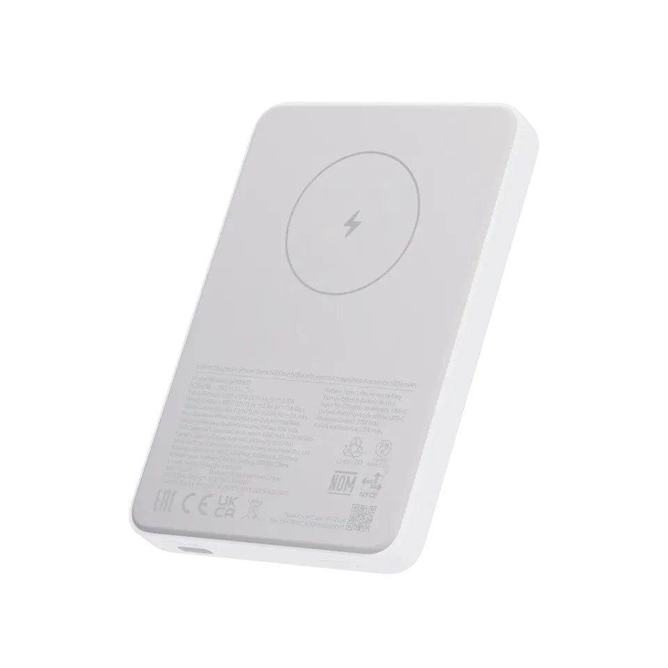 XIAOMI Magnetic Power Bank 5000mAh bílá (powerbanka)