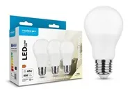 Modee E27 8,5W A60 LED 3ks Economy pack studená 4000K