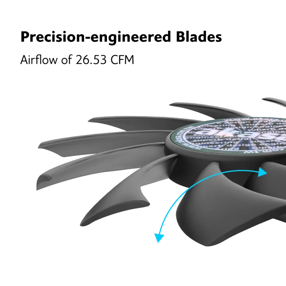 ventilátor Akasa - 8 cm slim