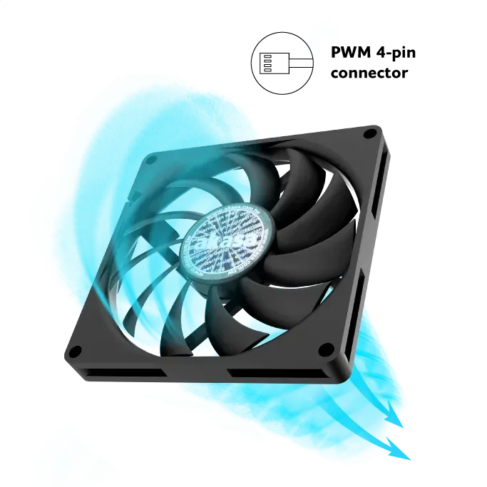 ventilátor Akasa - 8 cm slim