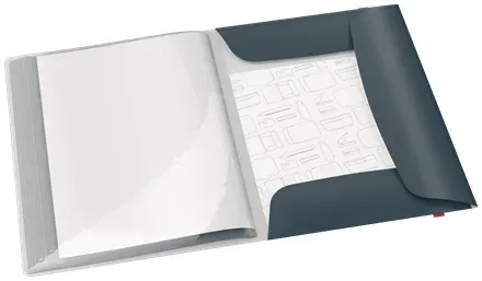 LEITZ Katalogová kniha Cosy A4, PP, 20 kapes, sametová šedá