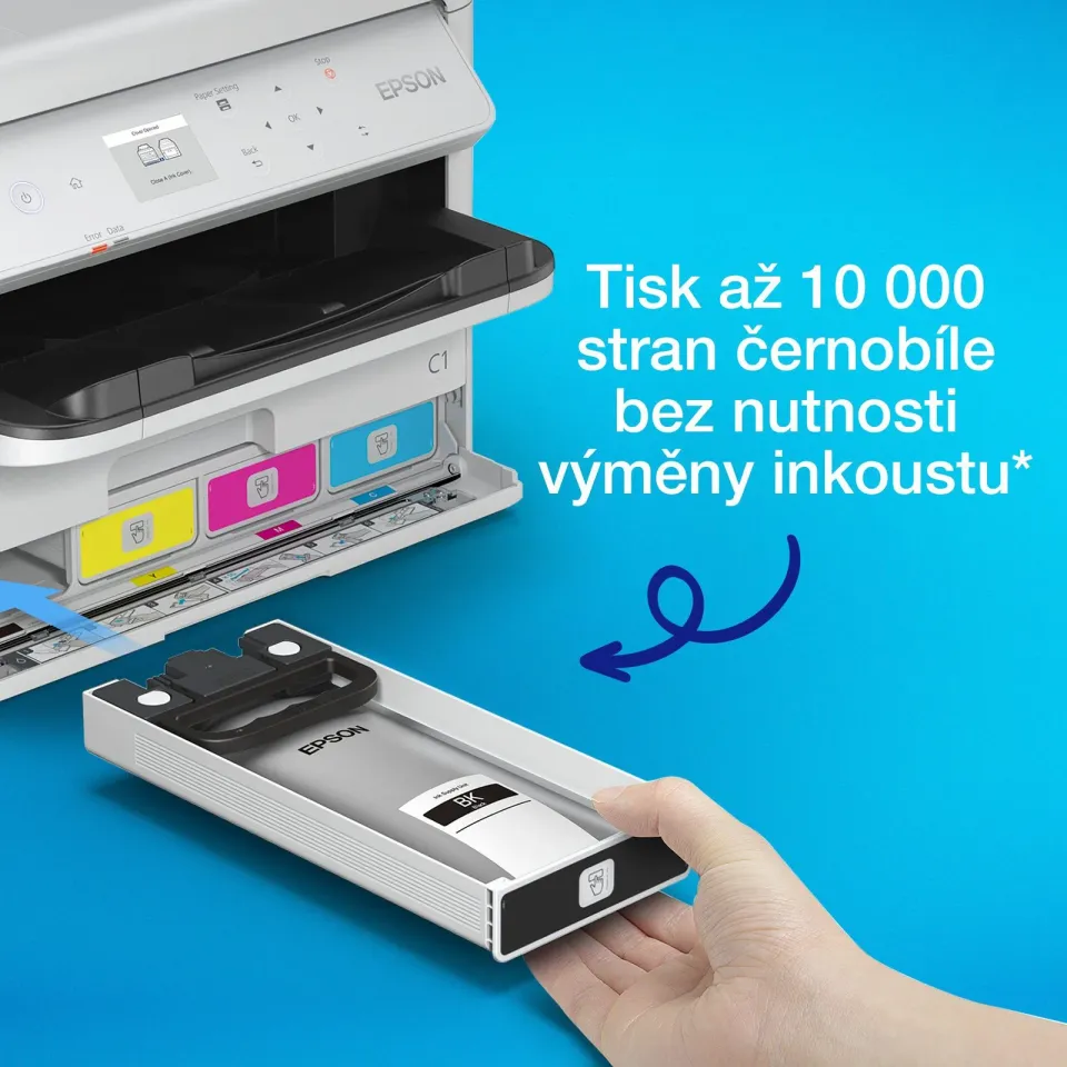 EPSON tiskárna ink WorkForce WF-C5390DW, A4, 25ppm, USB, LAN, Wi-Fi (Direct)