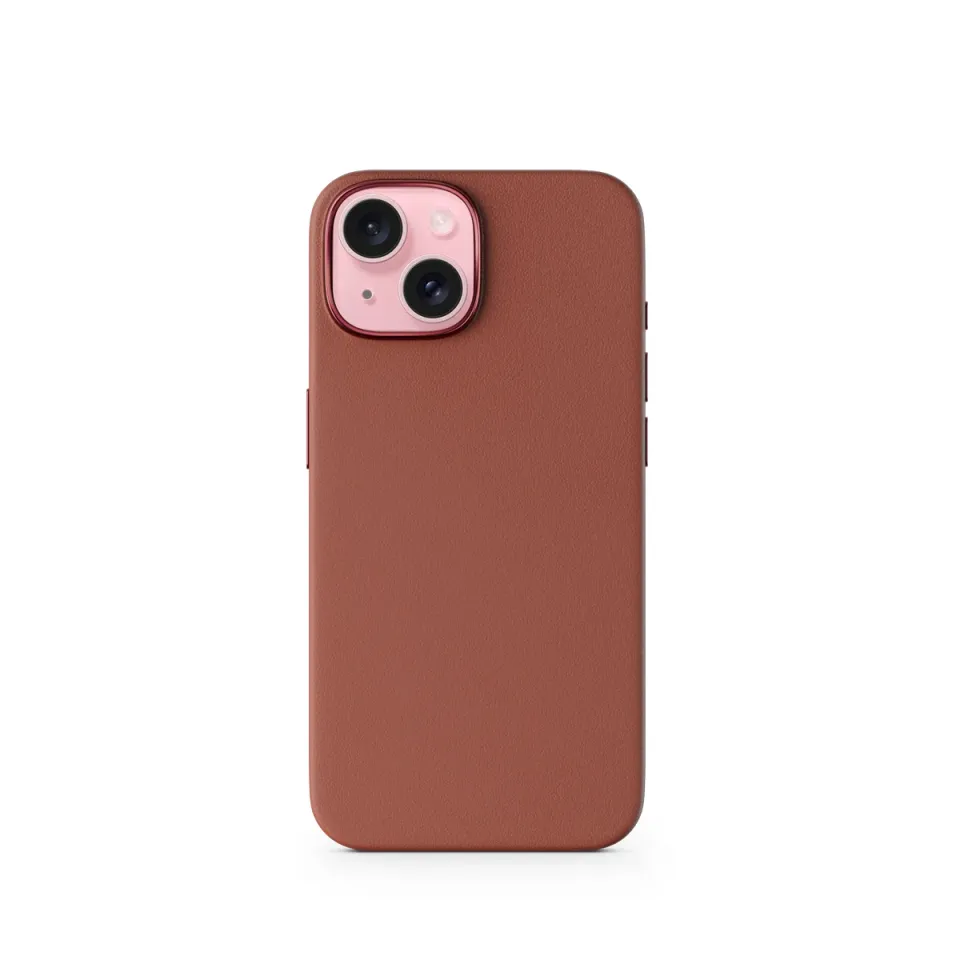 Epico Mag+ kožený kryt iPhone 15 - hnědá