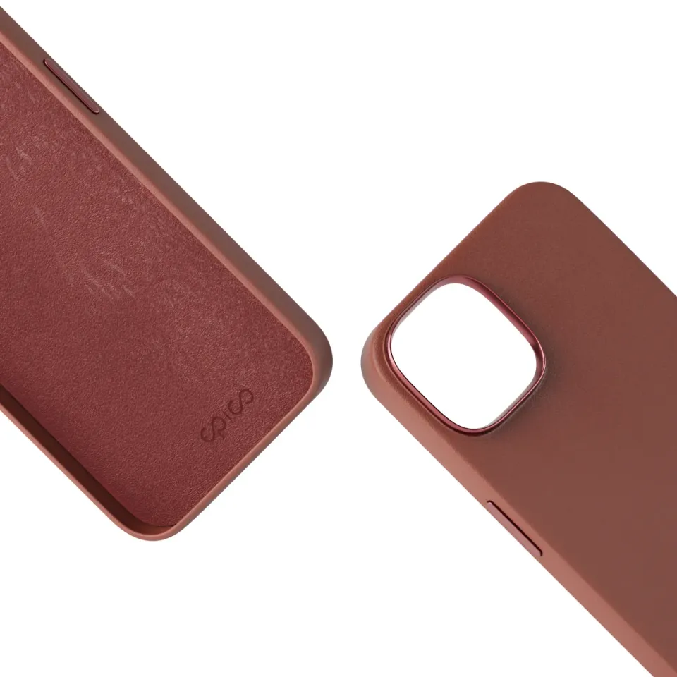 Epico Mag+ kožený kryt iPhone 15 - hnědá