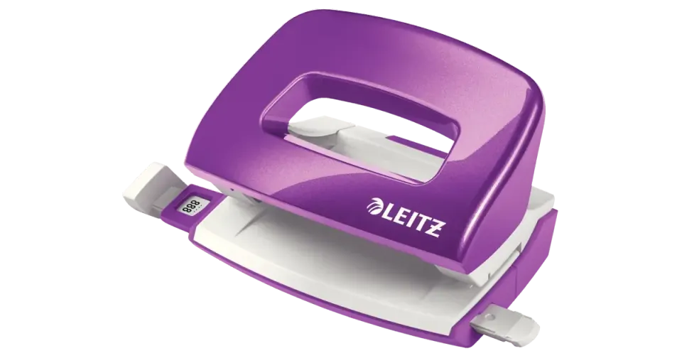 LEITZ Mini děrovačka NeXXt 5060, purpurová