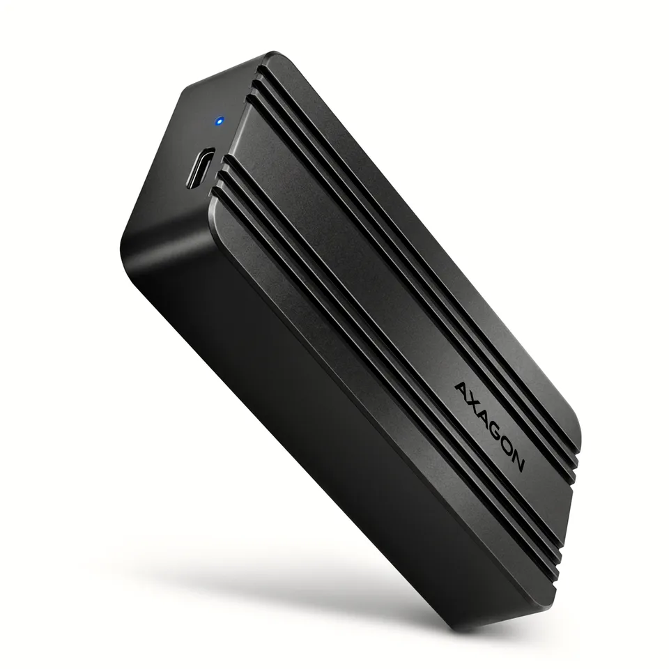 AXAGON EEM2-40G, USB-C 40Gbps externí box pro M.2 NVMe SSD, zesílený hliník