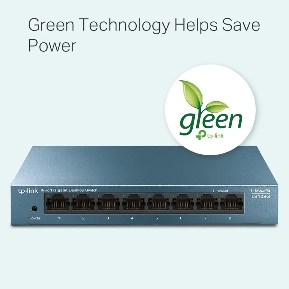 TP-Link LiteWave switch LS108G (8xGbE, fanless)