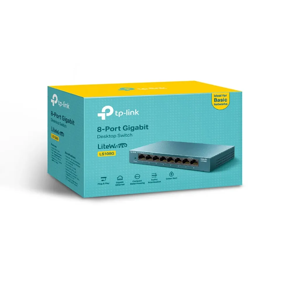 TP-Link LiteWave switch LS108G (8xGbE, fanless)