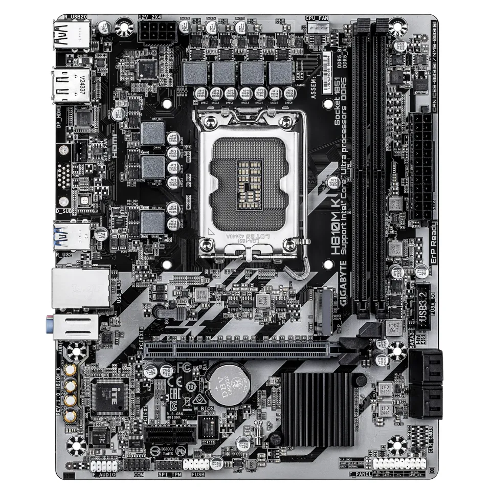 GIGABYTE MB Sc LGA1851 H810M K, Intel H810, 2xDDR5, 1xDP, 1xHDMI, mATX