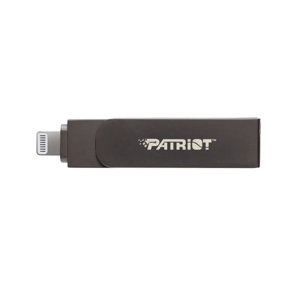 Patriot iLuxe Stick C MFi/256GB/USB 3.2/Lightning + USB-C/Černá