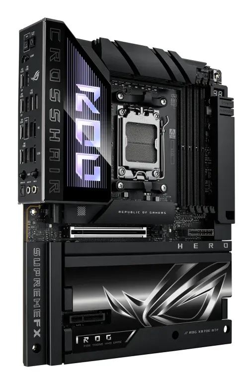 ASUS MB Sc AM5 ROG CROSSHAIR X870E HERO BTF, 4xDDR5, WIFI, 1xHDMI, 2xThunderbolt, ATX