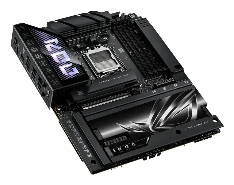 ASUS MB Sc AM5 ROG CROSSHAIR X870E HERO BTF, 4xDDR5, WIFI, 1xHDMI, 2xThunderbolt, ATX