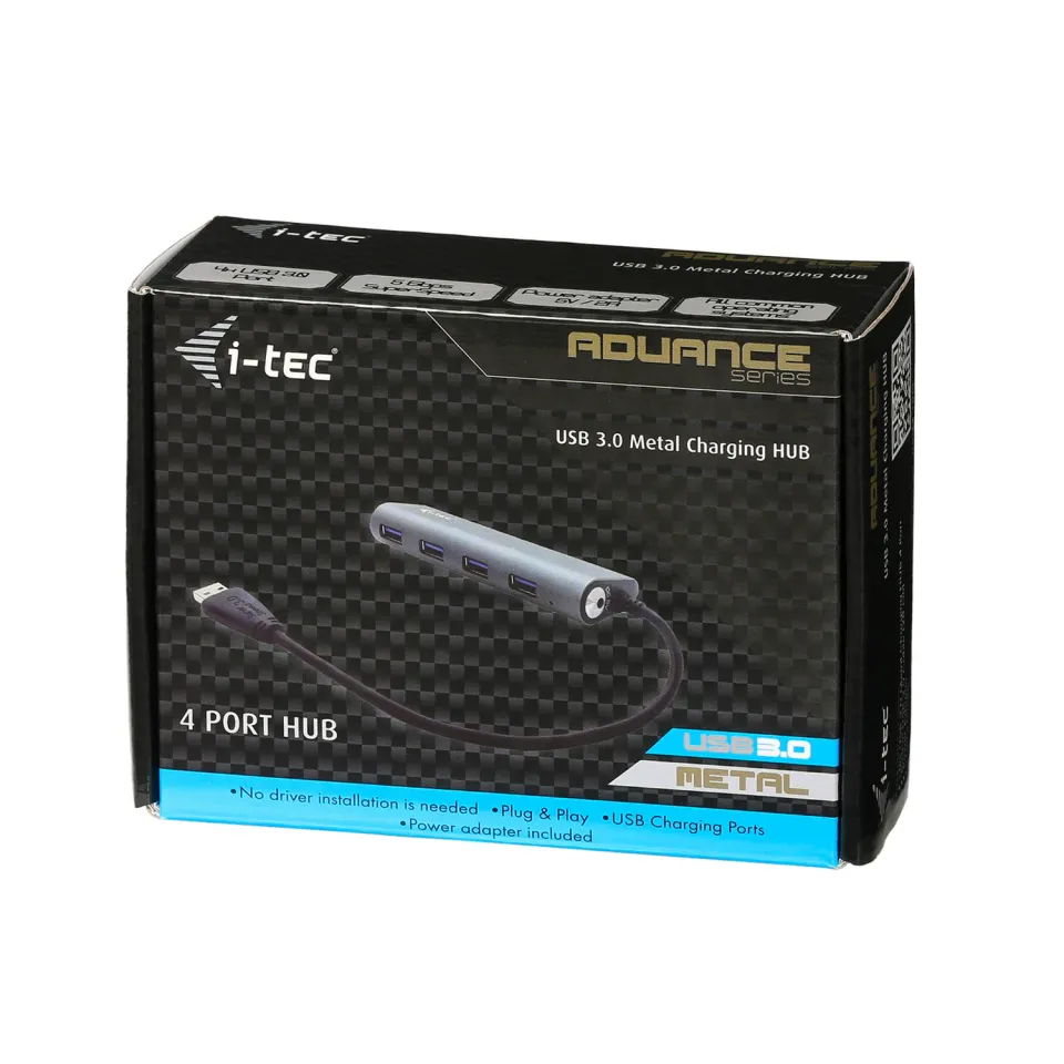 i-tec USB 3.0 Hub 4-Port se síťovým zdrojem