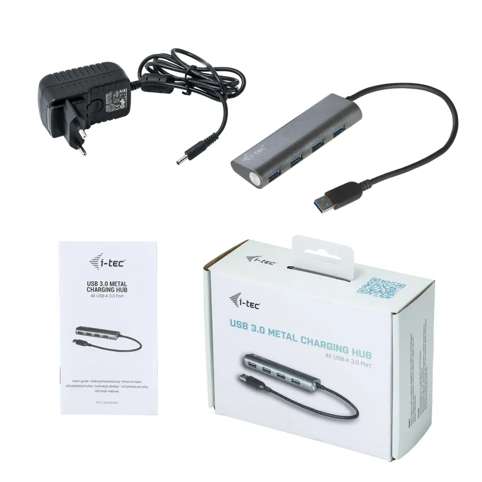 i-tec USB 3.0 Hub 4-Port se síťovým zdrojem