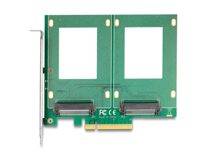Delock Karta PCI Express 4.0 x8 na 2 x interní U.2 NVMe SFF-8639 - rozvětvení (D