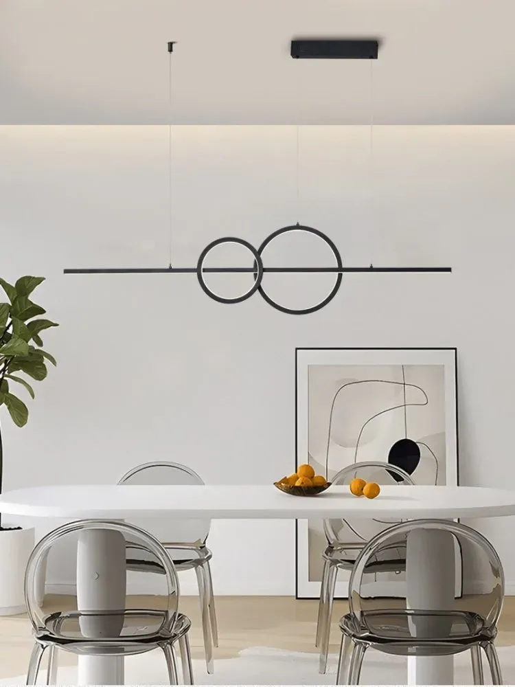 IMMAX NEO LITE RONDAS SMART závěsné svítidlo černé 131cm 56W s podporou BEACON, Wi-Fi, TUYA