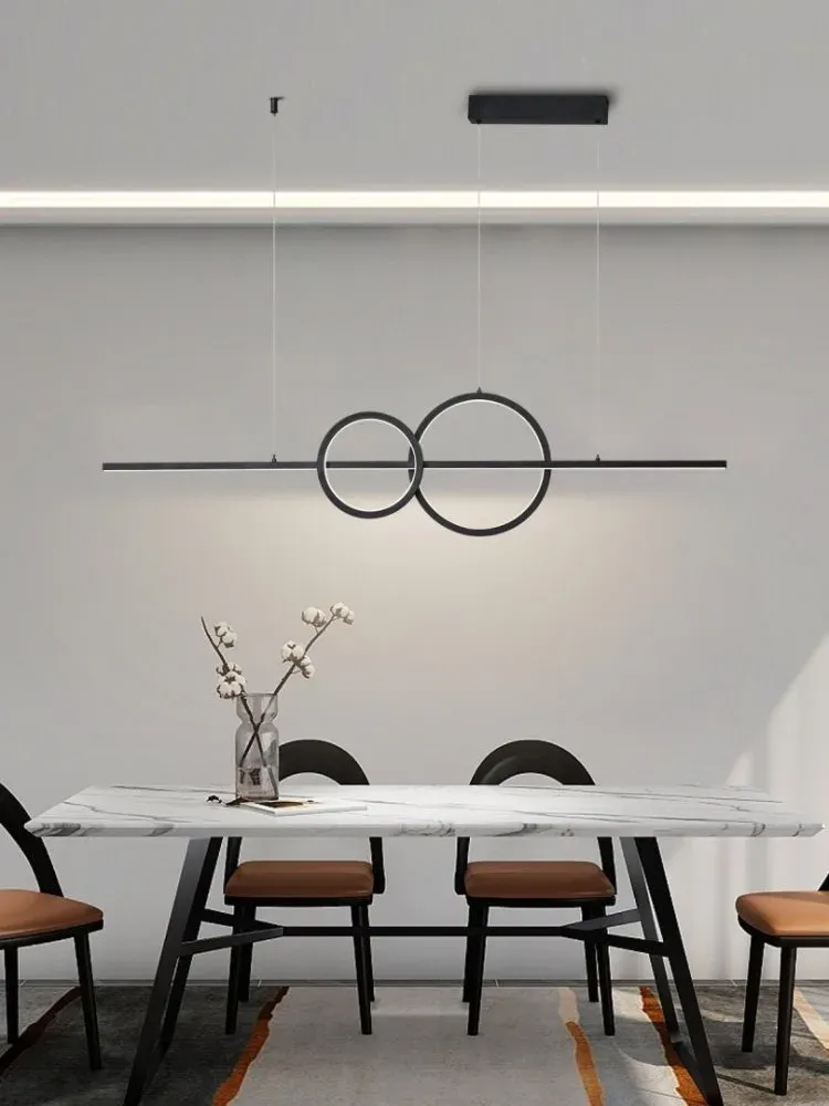 IMMAX NEO LITE RONDAS SMART závěsné svítidlo černé 131cm 56W s podporou BEACON, Wi-Fi, TUYA