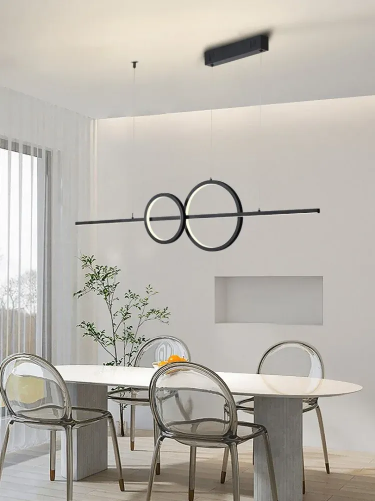 IMMAX NEO LITE RONDAS SMART závěsné svítidlo černé 131cm 56W s podporou BEACON, Wi-Fi, TUYA