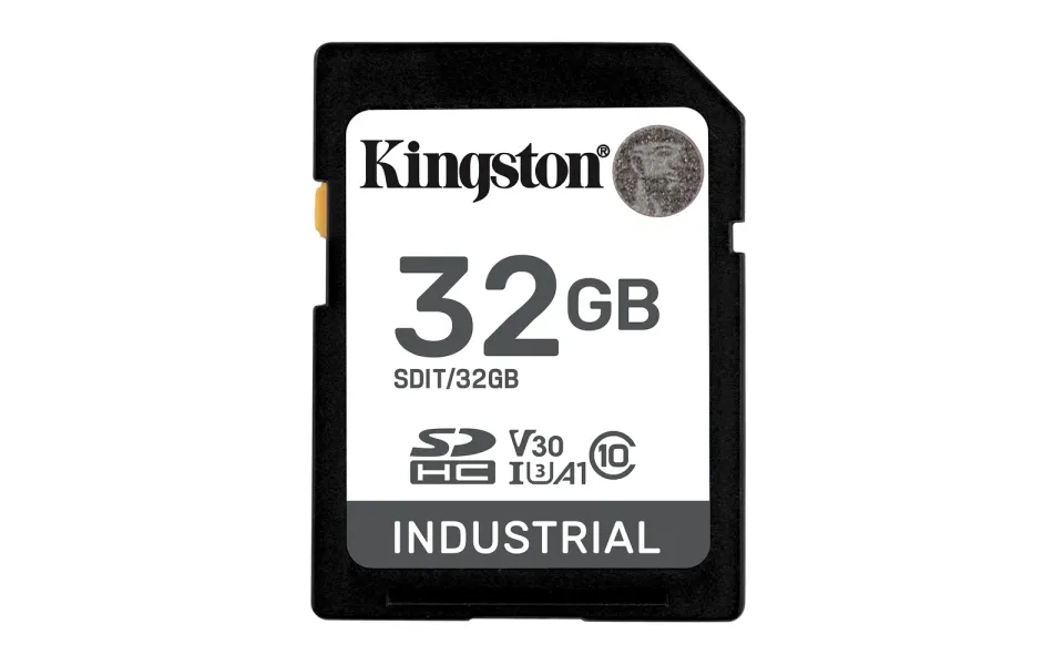 KINGSTON 32GB SDHC Industrial -40C to 85C C10 UHS-I U3 V30 A1 pSLC
