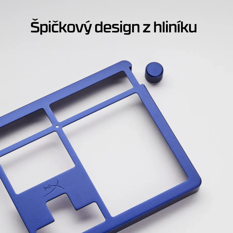 HyperX Alloy Rise Top Plate - horní deska, modrá