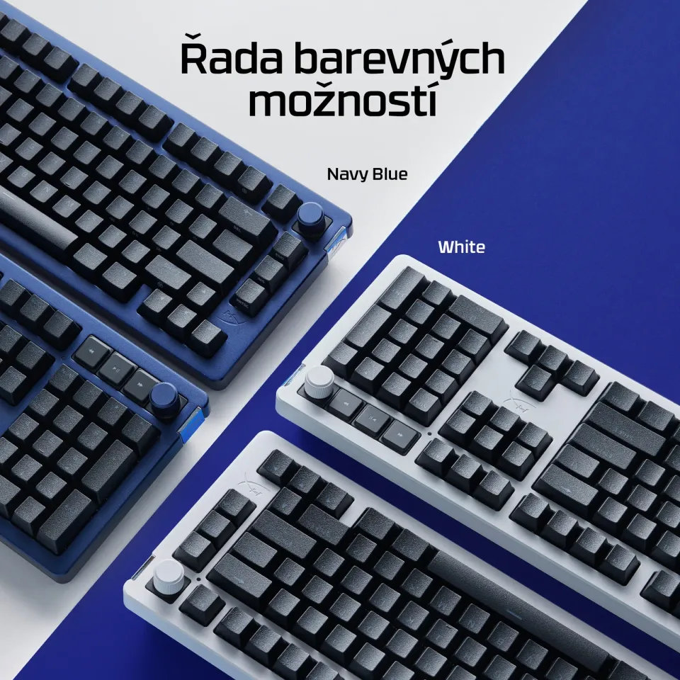 HyperX Alloy Rise Top Plate - horní deska, modrá