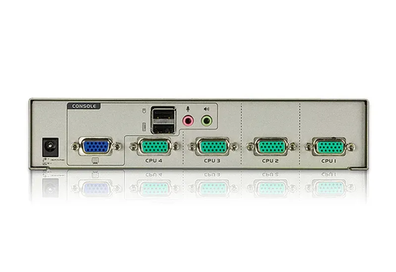 ATEN KVM switch CS-74U USB 4PC audio , včetně kabelů 1.2m