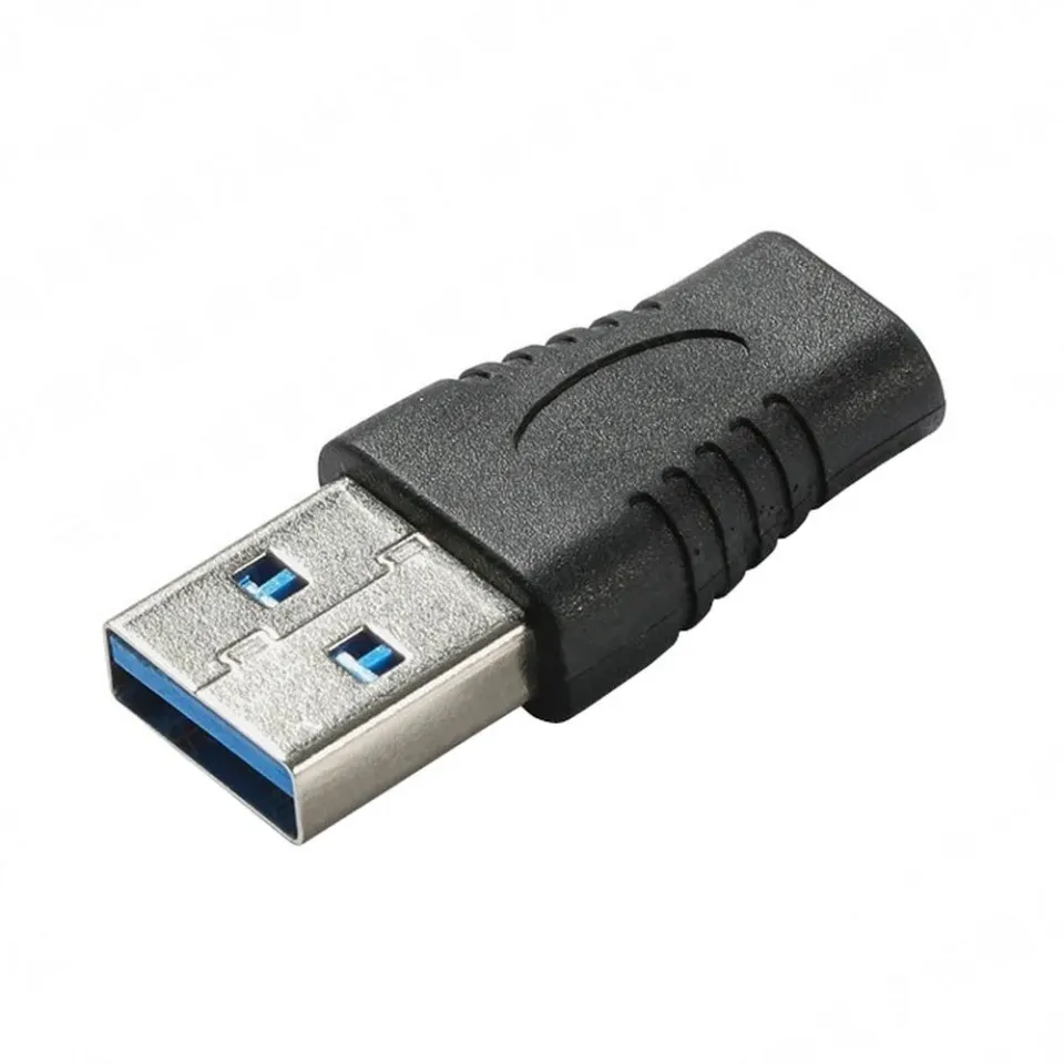 PremiumCord Adaptér USB 3.0 A male - USB-C female, černý zastříknutý adaptér