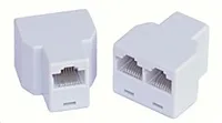 Dvojspojka RJ45, 1x8p8c/2x8p8c - telefonní