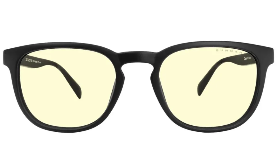 GUNNAR kancelářske/herní brýle OAKLAND ONYX * jantarová skla * BLF 65 * GUNNAR focus