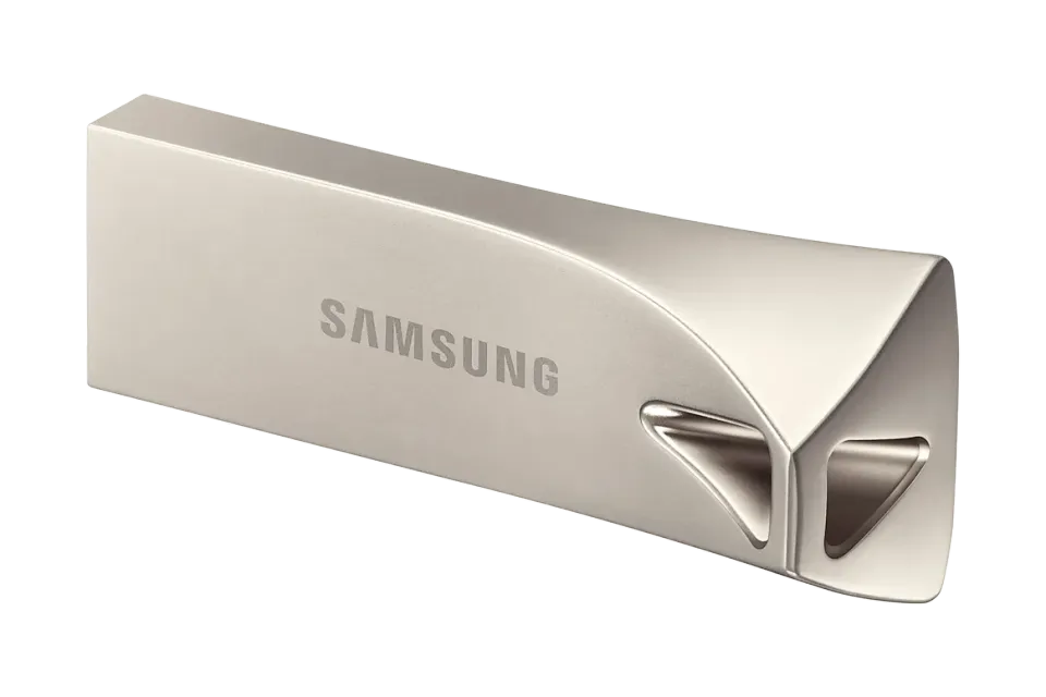SAMSUNG BAR PLUS flash 256GB kovový stříbrný, USB3.2gen1 flash drive, odolný
