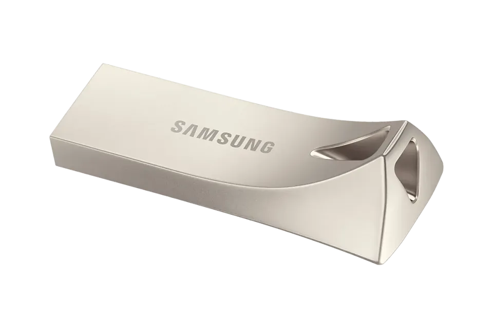 SAMSUNG BAR PLUS flash 256GB kovový stříbrný, USB3.2gen1 flash drive, odolný
