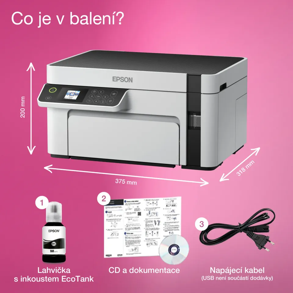 EPSON EcoTank M2120 - A4/32ppm/1ink/Wi-Fi/CISS