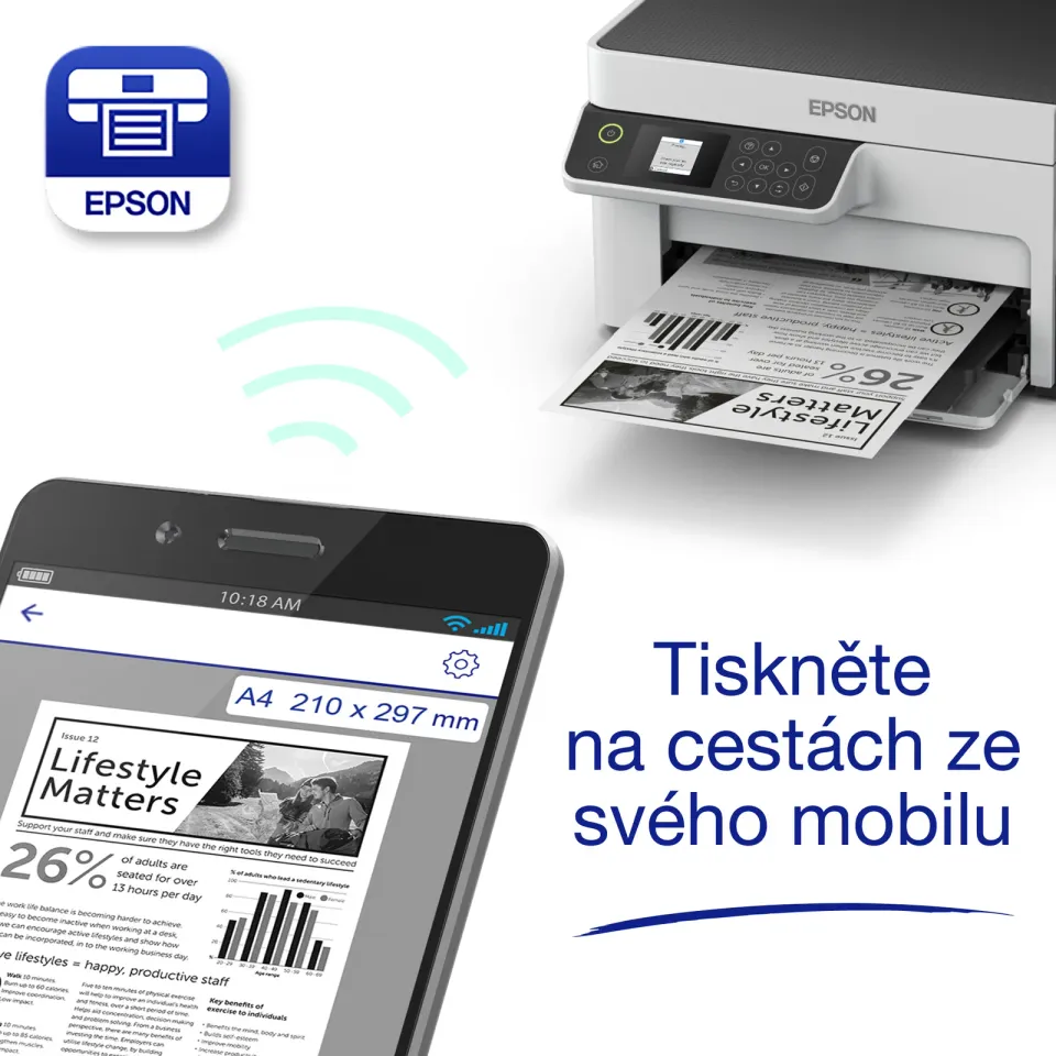 EPSON EcoTank M2120 - A4/32ppm/1ink/Wi-Fi/CISS