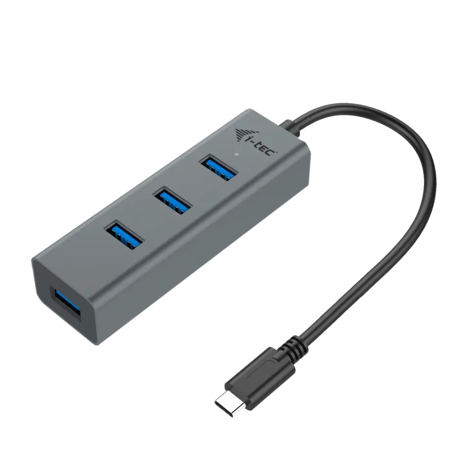 i-Tec USB-C 3.1 Metal 4-portový HUB, 4x USB 3.0