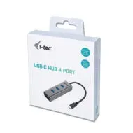 i-Tec USB-C 3.1 Metal 4-portový HUB, 4x USB 3.0