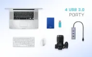 i-Tec USB-C 3.1 Metal 4-portový HUB, 4x USB 3.0