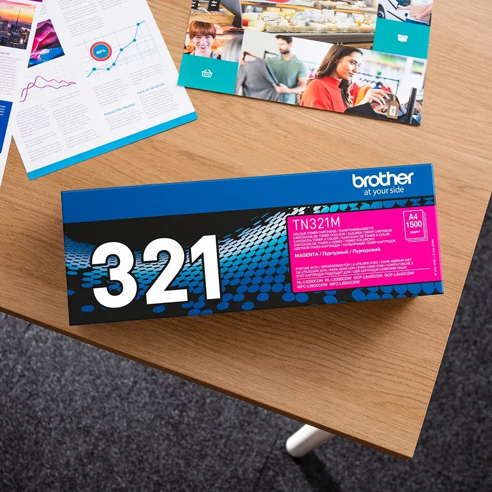 Brother - TN-321M, toner magenta (až 1 500 stran)