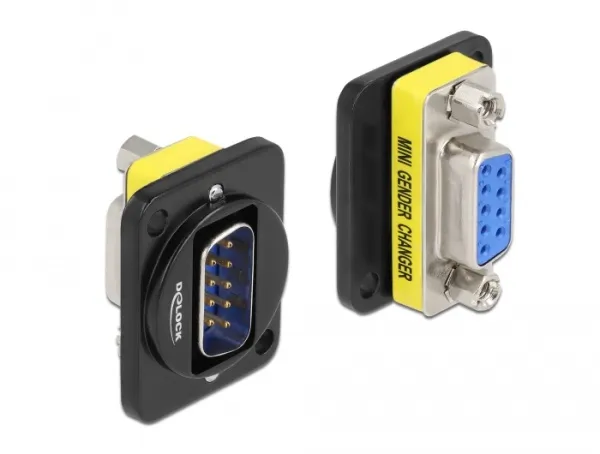 Delock Typu D Modul DB9 samec na DB9 samice