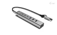 i-tec USB-C/USB-A Metal HUB 6 port (3x USB-C, 3x USB-A), LAN, Power Delivery 85W