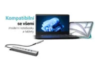 i-tec USB-C/USB-A Metal HUB 6 port (3x USB-C, 3x USB-A), LAN, Power Delivery 85W