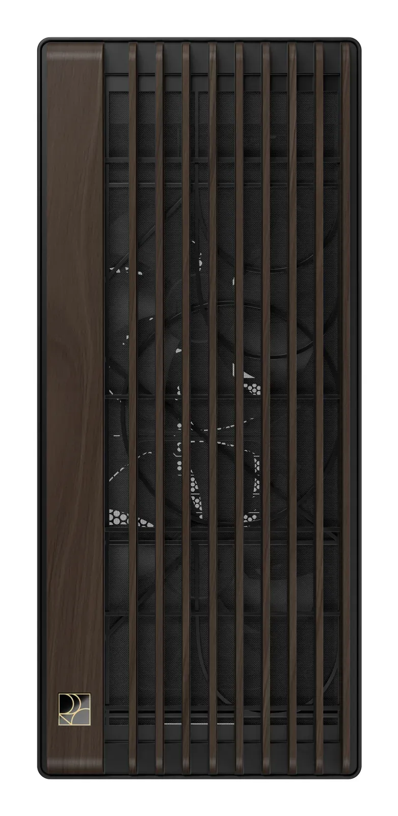 ASUS case PROART PA602 WALNUT WOOD MODERN TG, Mid Tower, průhledná bočnice, černá