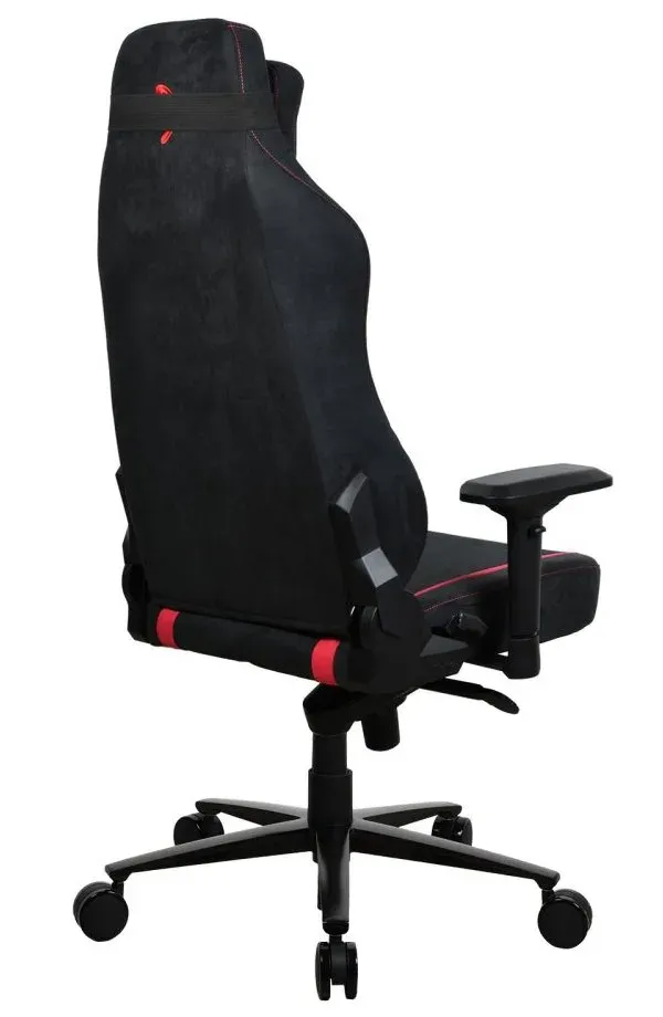 AROZZI herní židle VERNAZZA Supersoft Red/ látkový povrch/ černočervená