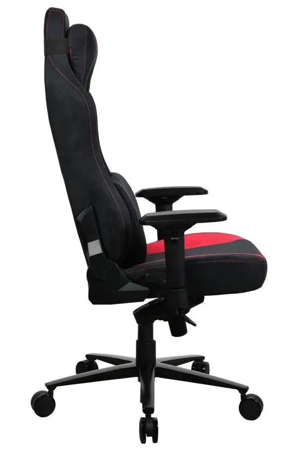 AROZZI herní židle VERNAZZA Supersoft Red/ látkový povrch/ černočervená