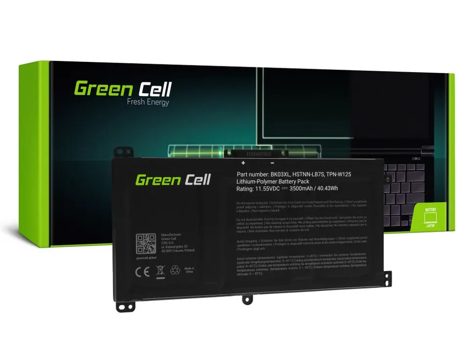 Green Cell Battery BK03XL for HP Pavilion x360 14-BA 14-BA015NW 14-BA022NW 14-BA