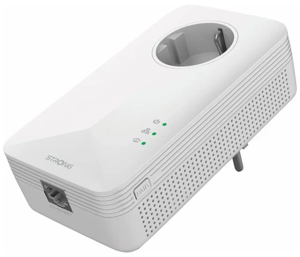 STRONG sada 2 adaptérů Powerline 1000 WF DUO EU/ Powerline 1000 Mbit/s/ Wi-Fi 1200 Mbit/s/ 2x LAN/ bílý