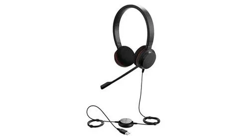 Jabra Evolve 20 SE , Stereo MS USB-C/A, kožené, černé