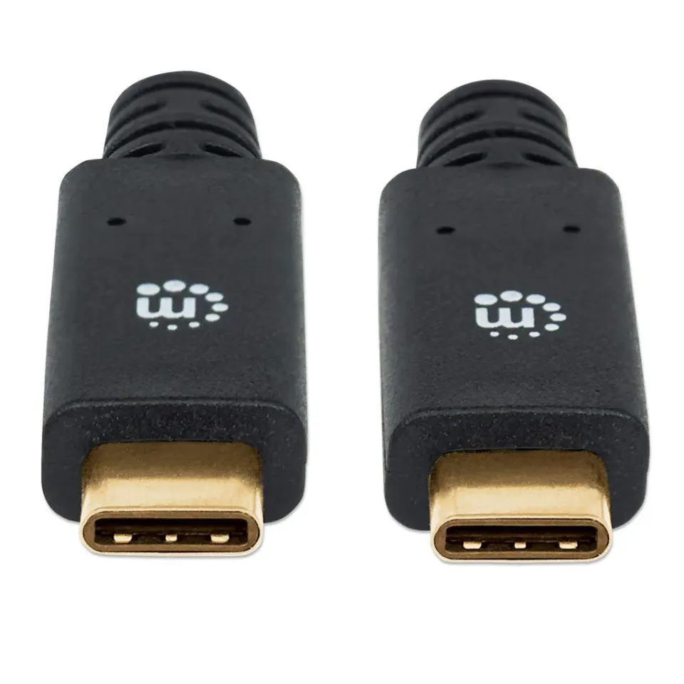 Manhattan USB-C kabel, USB 3.1, Gen 1, USB-C Male na USB-C Male, 5 Gbps, 2m, černá