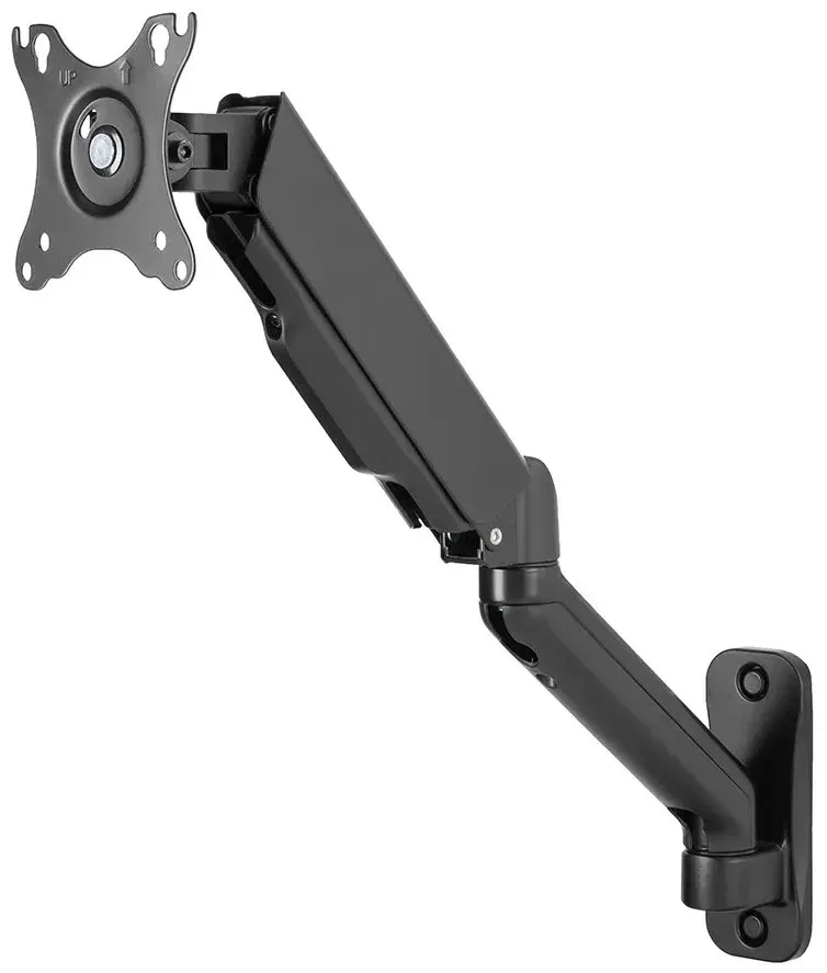Neomounts WL70-450BL11 / wall mounted gas spring monitor arm (3 pivots VESA 100x100) / Black